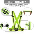 thumbnail image 4 of Chaleco reflectante, chalecos de advertencia unisex, banda de seguridad láser ajustable para correr de noche, ciclismo, trotar y caminar, 4 of 5