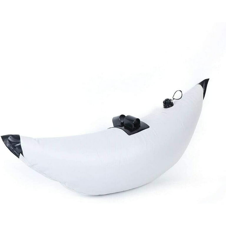 MONIPA Inflatable 2 White PVC Kayak Canoe Boat Fishing Outrigger