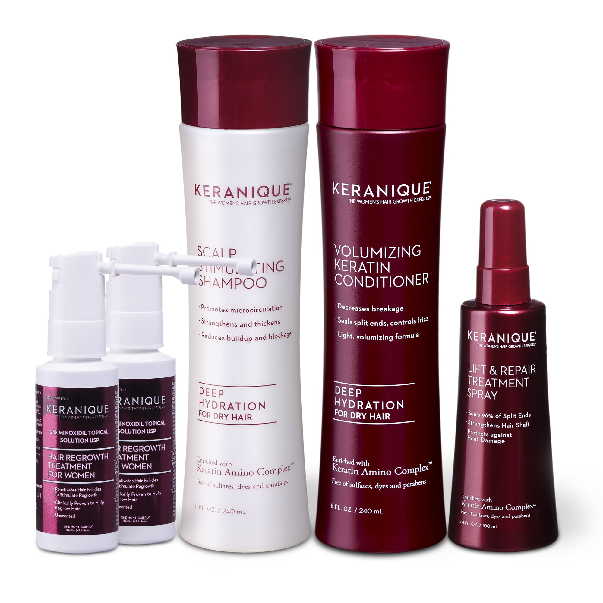Buy Keranique 60 Day Deep Hydration Hair Regrowth System for Dry Hair