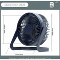 thumbnail image 2 of Ventilador USB de 10 pulgadas, miniventilador de escritorio portátil personal USB, ventilador de refrigeración de escritorio alimentado, 2 of 5