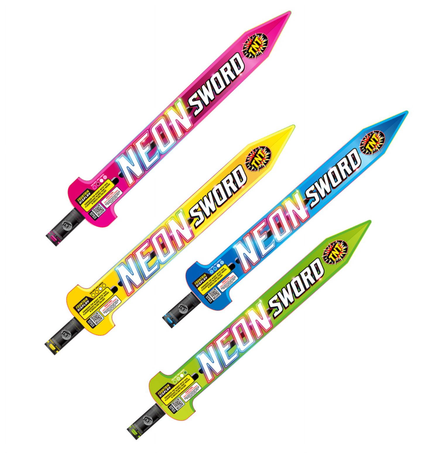 Neon Sword, TNT Fireworks, Hand Held Colored Sparkler, Party