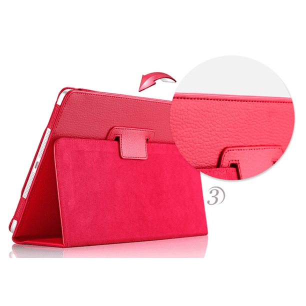Litchi Grain Tablet Case Cover Dual Folding Pu Leather Protector Para Ipad 2 3 4 Inevent EL013730-08