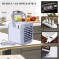Portable USB Personal Mini Air Conditioner Fan 3 Speeds Quiet