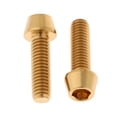 thumbnail image 2 of 2x 2 Unids / Pack Aleación Anodizado M6x16-50mm Allen Tornillo Hexagonal para Moto Dorado Iris Plateado DYNWAVEMX Tornillo de cabeza cónica cónica M6, 2 of 7