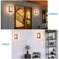 thumbnail image 4 of Aplique de pared LED para exterior de 15 W, moderno aplique de pared para interior, IP65 resistente al agua, luz blanca cálida de 3000 K, 1050 lm, 4 of 5