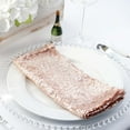 thumbnail image 2 of BalsaCircle 20" Blush Sequins Napkins Wedding DecoratingTableclothsHoliday Dinner Party Table Decorations, 2 of 5