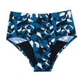 thumbnail image 1 of PMVFHDE Womens Bathing Suits High Waisted Printed Bikini Bottoms Classic Full Coverage Swim Bottom Sky Blue,L, 1 of 7