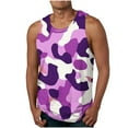 thumbnail image 2 of Aboser Débardeurs Camouflage pour Hommes Performance T-Shirts Sans Manches Mode Course Entraînement Chandail Ample Col Rond Débardeurs Athlétiques Séchage Rapide T-Shirts, 2 of 5