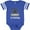 Football Blue and White, variant on Future Blacksmith in Training Boys or Girls Baby Bodysuit