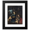 thumbnail image 2 of Leonardo da Vinci 15x18 Black Modern Framed Museum Art Print Titled - The Virgin of the Rocks (1601 - 1700), 2 of 5