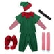 thumbnail image 2 of Conjunto de ropa de disfraz de duende navideño para Halloween, carnaval, decoración navideña Hombres 120cm Yinane Disfraz de duende, 2 of 7