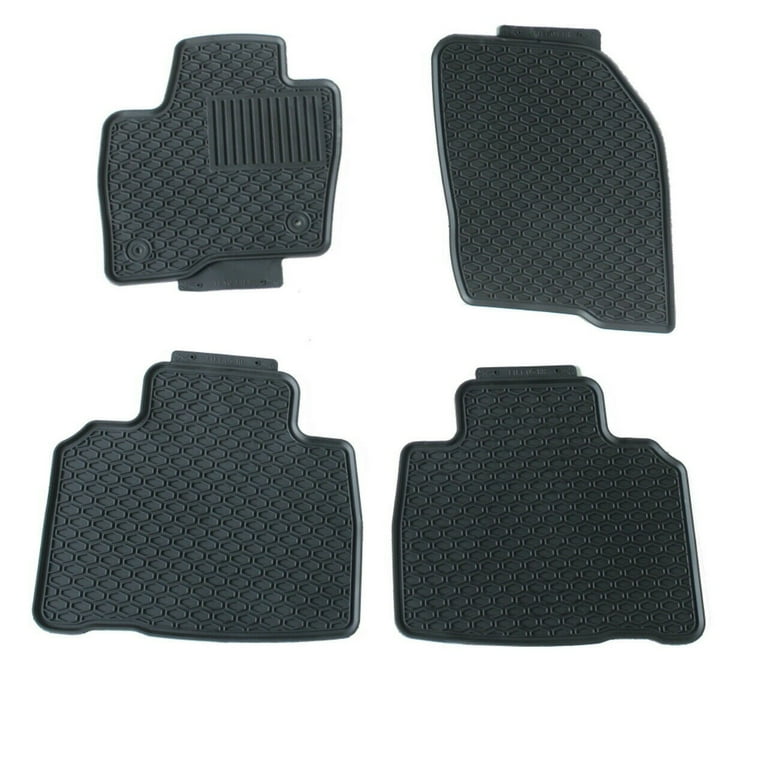 All Weather Floor Mats for 2015 2020 Ford Edge Black Rubber Mats
