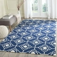 thumbnail image 2 of SAFAVIEH Four Seasons Delbert Trellis Polyester Area Rug, Navy/Ivory, 5' x 8', 2 of 3