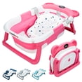 thumbnail image 1 of Bañera Para Bebe Con Cojin Plegable Tina de Baño para Bebe Bañera para Bebés y Niños Pequeños Plegable Portatil con Medidor Digital de Temperatura Tamaño Infantil, 1 of 6