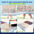 thumbnail image 3 of AGALI XXL Jumbo Vacuum Storage Bags, 47"x35" Extra Large Vacuum Bags for Comforters, Blankets & Bedding, Includes a Manual Pump (8-Pack), 3 of 7