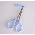 thumbnail image 4 of Tijeras para cejas pequeñas, de acero inoxidable, con doble adhesivo para párpados, para belleza de cejas, para vello de nariz, tijeras rectas para codos, 4 of 4