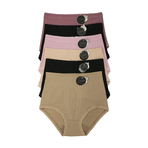 Paquete de Pantaletas Adda Lingerie Modelo Mayda, Corte completo a cintura, Colores surtidos