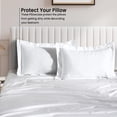 thumbnail image 2 of 800 Thread Count Egyptian Cotton 2-Piece Pillow Sham Set with Flanged Border, Euro Size (Non-Standard) (26" x 26") White Solid, 2 of 4