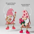 thumbnail image 2 of 3D Valentine's Day Wooden Gnomes Decor Set, Love Shelf Sitters, Valentines Quotes, Layered Heart Decor for Tiered Tray, Table & Mantle, Romantic Gifts for Her (I), 2 of 7