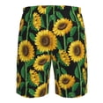 thumbnail image 6 of Kdxio Sunflower 1 Pattern Mens Casual Shorts - Drawstring Summer Beach Sports Shorts for Men, 6 of 9