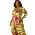thumbnail image 4 of Ashley Stewart Women's Plus Bleted Faux Wrap Dress, Sizes 10/12-26/28, 4 of 4