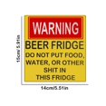 thumbnail image 2 of SGACAI Imán Cerveza Nevera Señal de Advertencia Refrigerador Nevera 9P6T K2K5 .ι, 2 of 7