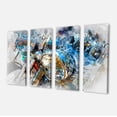 thumbnail image 2 of Motorcycle Headlight Watercolor - Contemporary Canvas Art Print, 2 of 3