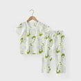 thumbnail image 2 of Pyjama de Noël pour Enfants Pyjama du Père Noël Chandail à Manches Longues à Col Rond Haut Pantalon Pyjama des Fêtes Vert Imprimé Pyjama Garçon 5-6 Ans, 2 of 3