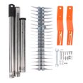 thumbnail image 2 of Thatch Rake,15 Inch Wide Garden Dethatcher Lawn Rakes for Cleaning Dead Grass with Stainless Steel Handle, 19 Steel Tines, Metal Thatching Rake for Yard Loosening Soil, 2 of 7
