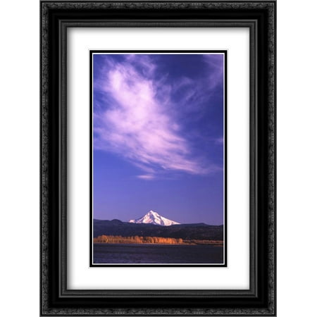 206 Matt - Mt. Hood XVIII 2x Matted 18x24 Black Ornate Framed Art Print by Leahy, Ike