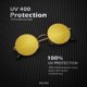 thumbnail image 2 of Gafas de sol KALIYADI redondas polarizadas retro metal UV47mm, 2 of 5