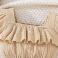 thumbnail image 6 of mgoYE Newborn Baby Girls Summer Outfit Ruffle Tops Dress Bloomers Shorts Outfits Infant Dress Set Cute Baby Girl Clothes(Khaki,6-12 Months), 6 of 7
