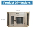 thumbnail image 5 of ALEKO Dog Kennel Gray Crate Furniture with Drawer for Small Medium Pet 30 lb. Weight Capacity, 5 of 8