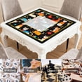 thumbnail image 6 of Cute Cat Mahjong Mat for Table, 31.5*31.5in Anti Slip American Mahjong Table Cloth, Noise Reduction, Neoprene Mah jongg Mat with Carrying Bag & 3 Dices, Mahjong Sets Gift, Board Tile Games Mats, 6 of 7
