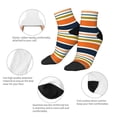 thumbnail image 5 of Pofeuu Colorful Pastel Stripes Print 30cm Socks, Adult Running Hiking Socks for Youth and Adult, 5 of 7