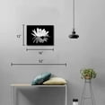thumbnail image 2 of Black and White Wall Art for bathroom Lotus Flower Canvas Wall Pictures Simple Life Floral Blossom Pictures Prints on Canvas Wall Decoration for Bedroom Dorm Decors for College Girls 12x16inch, 2 of 6