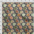 thumbnail image 3 of oneOone Georgette Viscose Black Fabric Food Sewing Craft Projects Fabric Prints By Yard 42 Inch Wide, 3 of 3