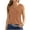 Tank Tops for Women Plus Size-Brown, variant on Homenesgenics Tank Tops for Women Women's 2025 Summer Solid Color Round Sports for Outer Wear Bottoming Short Brown L