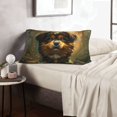 thumbnail image 5 of Plush Throw Pillow Covers, Creekside Meditating Puppy Pillow Cases with Invisible Zipper, Breathable Microfiber Pillow Cases Standard Size for Sleeping Bedroom Sofa Living Room 20x30, 5 of 5