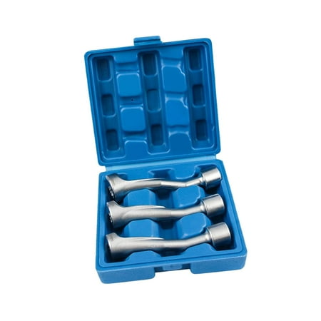

3 Pieces Fuel Socket Wrench Set with Storage Box Spanner Socket Heavy Duty Portable for Automotive Accessories