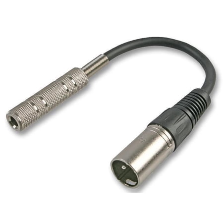 PRO SIGNAL - 3 Pin XLR Plug to 6.35mm (1/4") Stereo Jack Socket Adaptor Lead