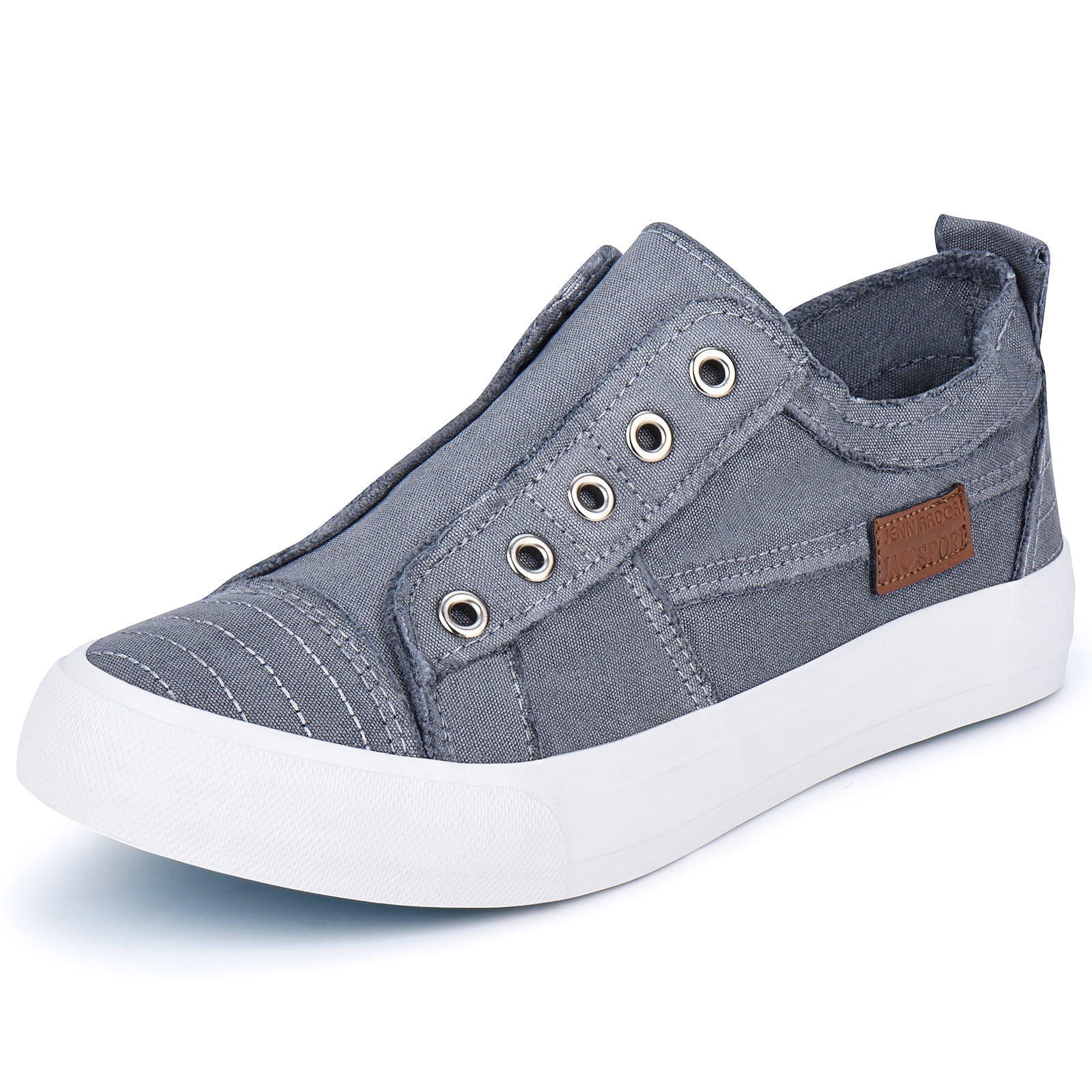JENN ARDOR Women’s Canvas Shoes Low Top Slip on Walking Shoes Casual