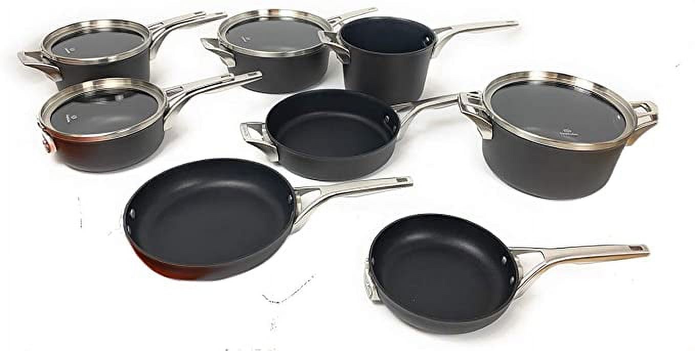 Calphalon Premier 12 Piece Non-Stick Space Saving Cookware Preowned Unit