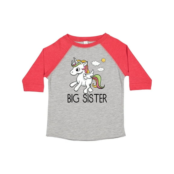 Inktastic Big Sister Unicorn Girls Toddler T-Shirt