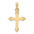 thumbnail image 3 of Auriga 14k Yellow Gold w/Rhodium D/C Cross Pendant for Women (L-27.84 mm, W-16.16 mm), 3 of 6