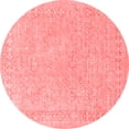 thumbnail image 1 of Ahgly Company Indoor Round Oriental Red Industrial Area Rugs, 5' Round, 1 of 4