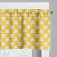 thumbnail image 5 of Ambesonne Badminton Valance & Curtain, Pop Shuttlecock Pattern, 55"x36", Marigold Sky Blue, 5 of 7