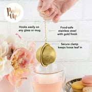Pinky Up Small Tea Ball, Tea Infuser for Loose Tea, Tea Steeper, Gold