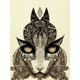 thumbnail image 1 of Tribal Cat Intricate Line Drawing Abstract Pencil Unframed Wall Art Print Poster Home Decor, 1 of 3