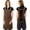 Brown, variant on Fiykzur unisex art apron, H-shaped chef apron with back strap and pockets | Adjustable shoulder straps, large pockets, suitable for kitchen cooking, painting, pottery, baking.